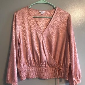 Candies silk mauve/ pink wrap top